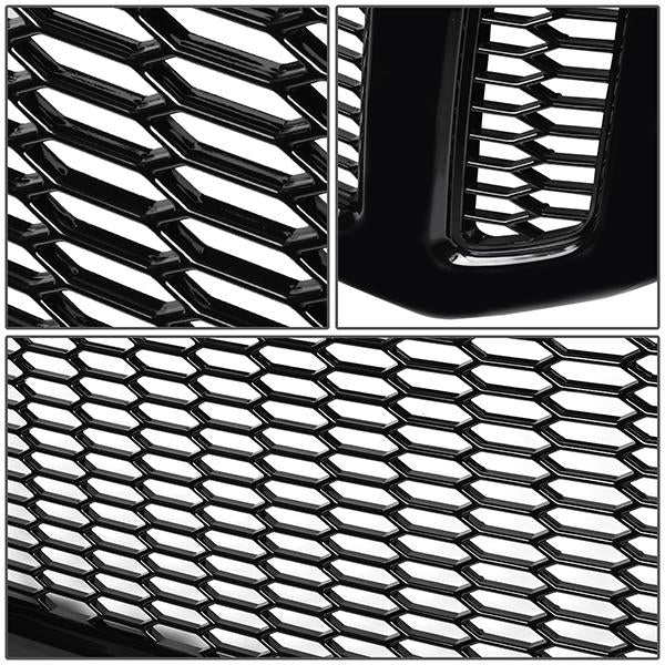 05-07 Ford F250 F350 F450 F550 Super Duty Front Grille - Badgeless Honeycomb Mesh - Black