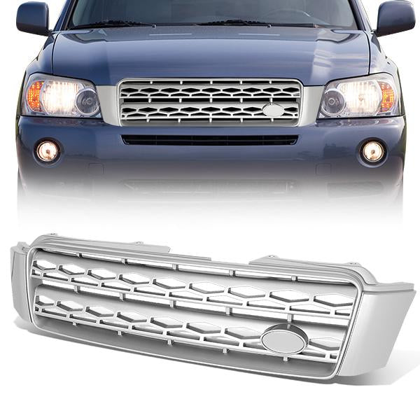 01-07 Toyota Highlander Front Grille - Honeycomb Mesh Style - Silver