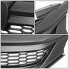 16-17 Honda Accord Sedan Front Grille - Honeycomb Mesh Style - Matte Black