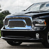 13-18 Ram 1500 Rebel Front Grille - Badgeless Honeycomb Mesh - Chrome