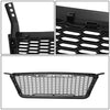 04-08 Ford F-150 Front Grille+LED - Badgeless Honeycomb Mesh - Matte Black