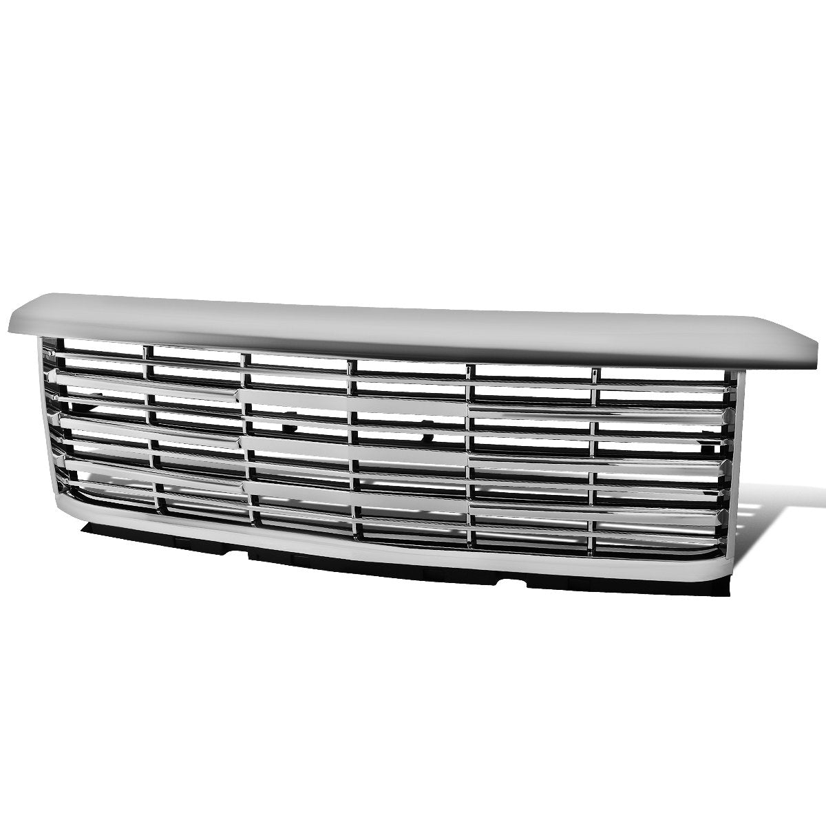 15-19 Chevy Silverado 2500HD 3500HD Front Grille - Horizontal Fence Mesh - Chrome