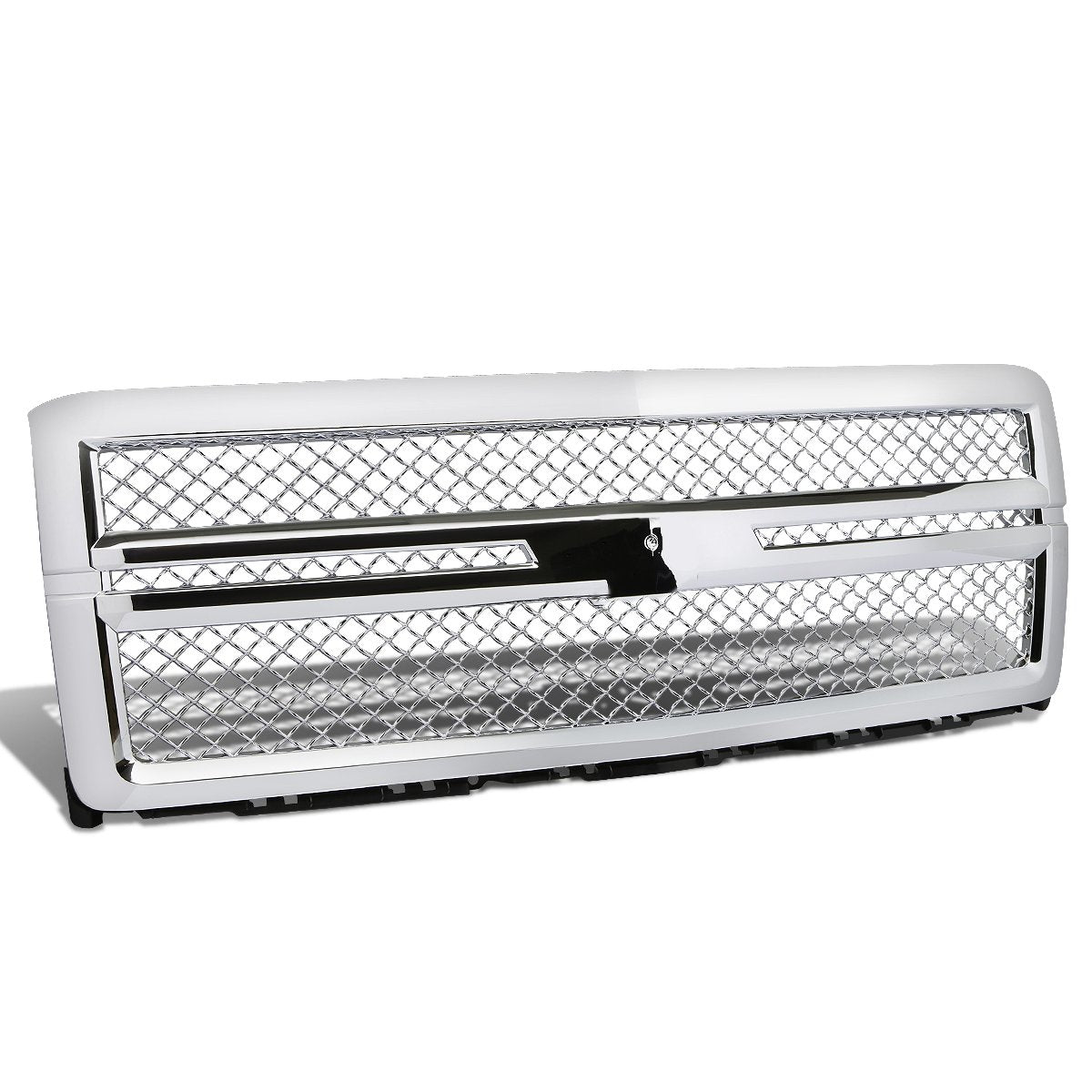 14-15 Chevy Silverado 1500 Front Grille - Diamond Mesh - Chrome