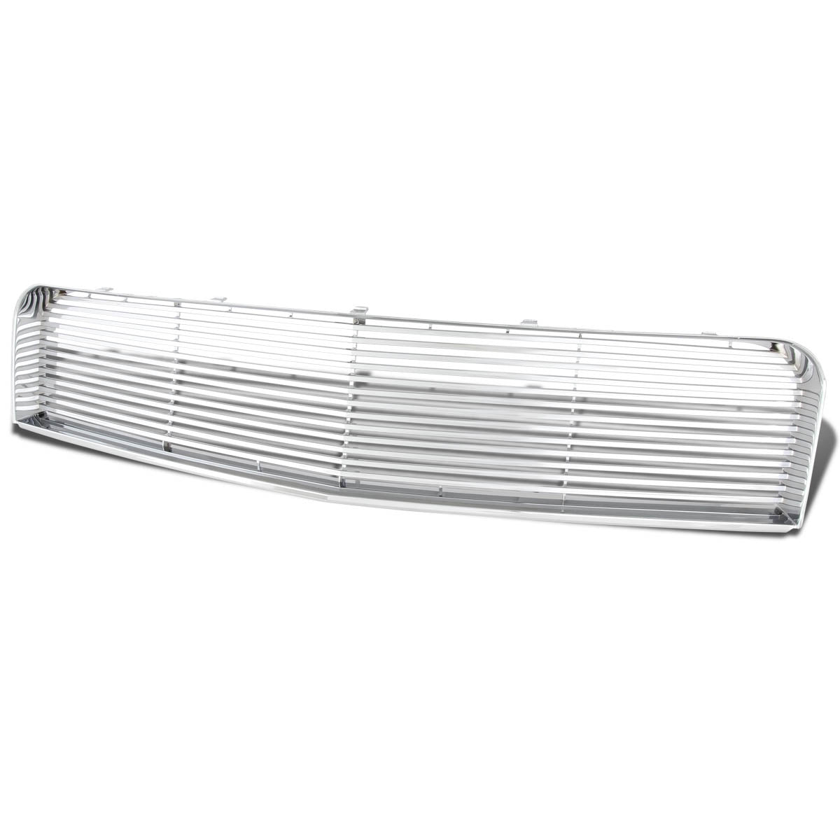 05-09 Ford Mustang 4.0L V6 Front Grille - Badgeless Horizontal Fence Mesh - Chrome