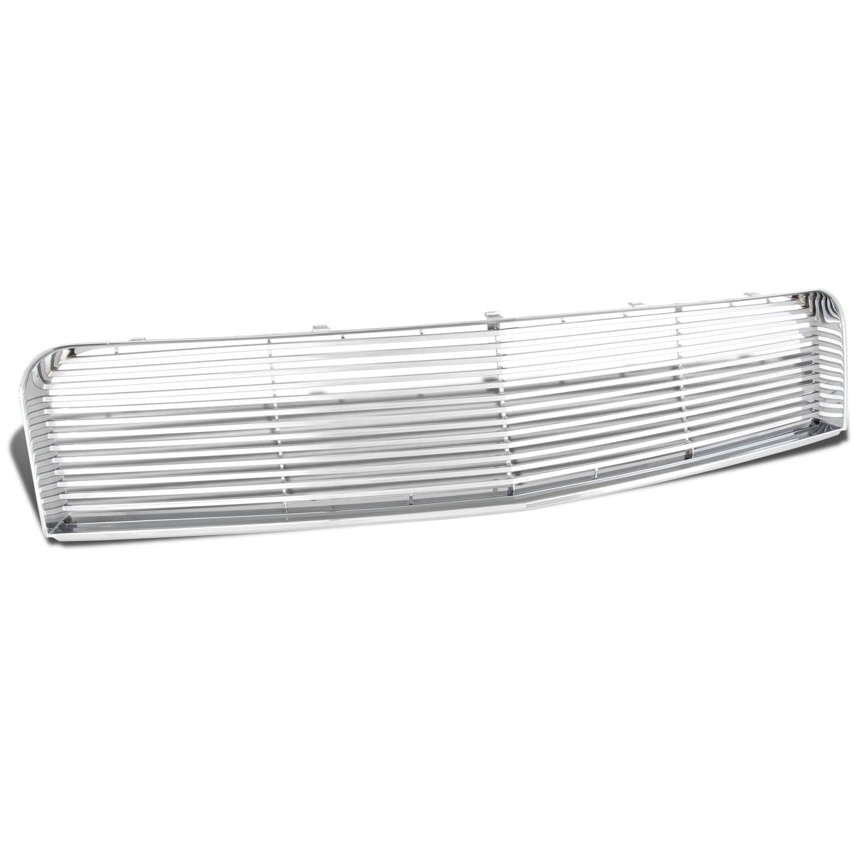 05-09 Ford Mustang 4.0L V6 Front Grille - Badgeless Horizontal Fence Mesh - Chrome