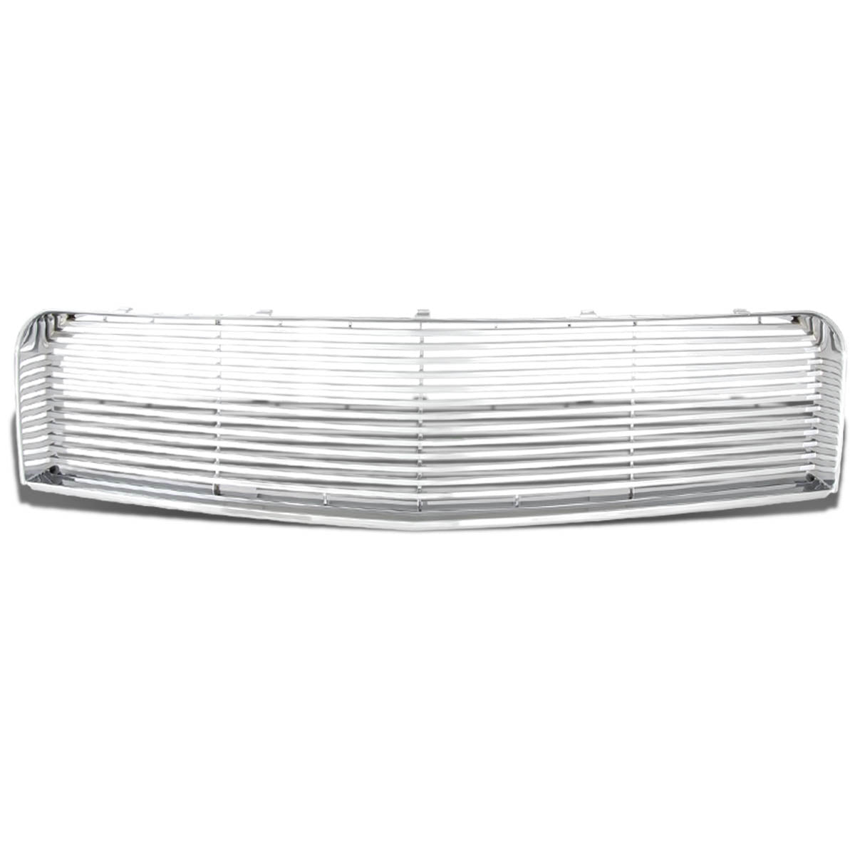 05-09 Ford Mustang 4.0L V6 Front Grille - Badgeless Horizontal Fence Mesh - Chrome