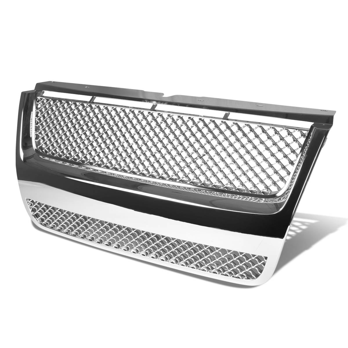 07-10 Ford Explorer Sport Trac Front Grille - Badgeless Diamond Mesh - Chrome