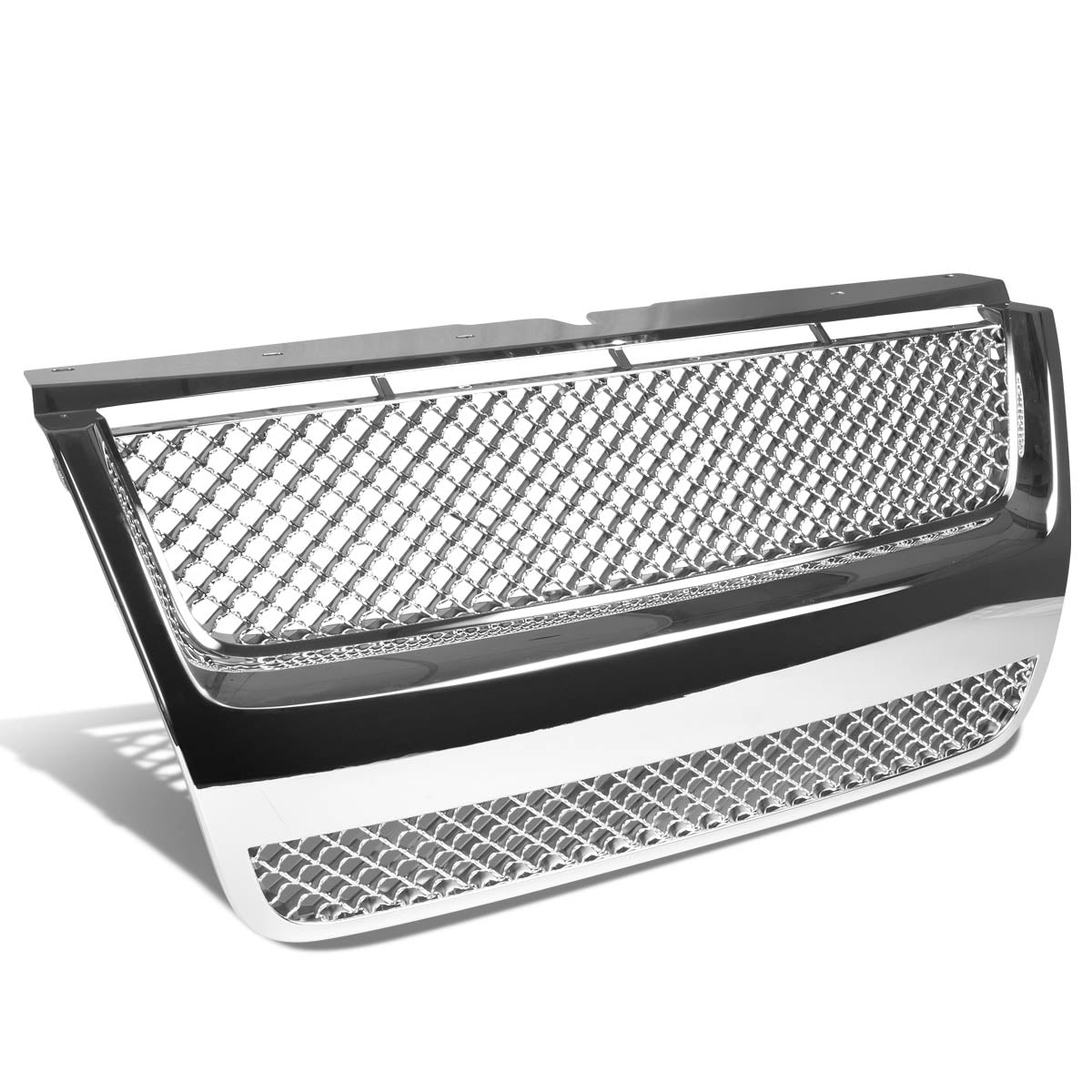 07-10 Ford Explorer Sport Trac Front Grille - Badgeless Diamond Mesh - Chrome