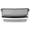 07-10 Ford Explorer Sport Trac Front Grille - Badgeless Diamond Mesh - Chrome