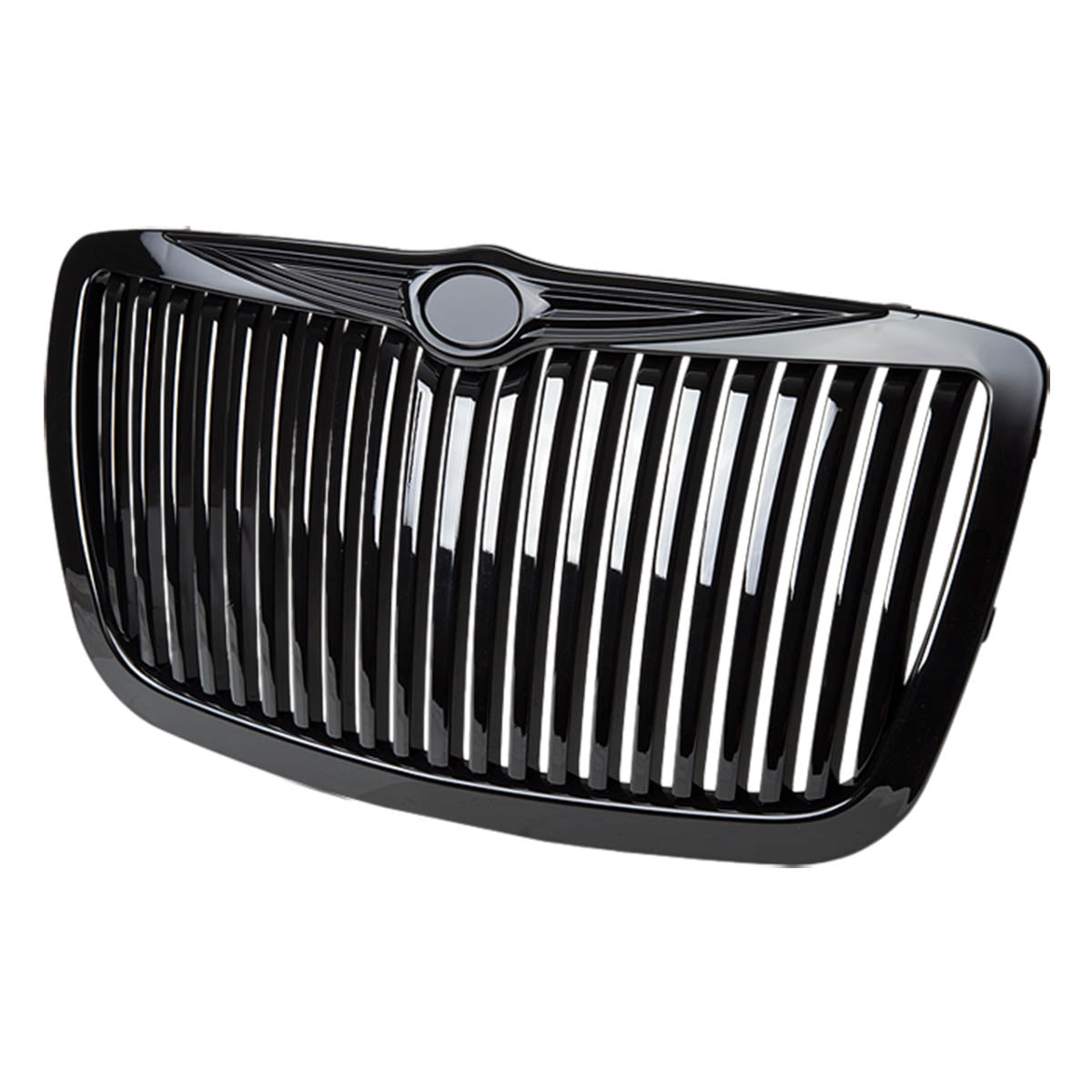 05-10 Chrysler 300 Front Grille - Vertical Fence Style - Black