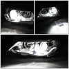 LED DRL Halo Switchback Projector Headlights<br>08-10 BMW 528i 535i 550i M5