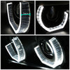 LED DRL U-Halo Projector Headlights<br>01-03 BMW 525i 530i M5