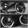 LED DRL U-Halo Projector Headlights<br>2001 BMW 320i 325i/Xi 330i/Xi, 99-00 323i 328i