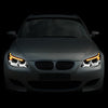 LED DRL U-Halo Projector Headlights<br>08-10 BMW 528i 535i 550i M5, 2008 528Xi 535Xi