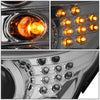 LED DRL U-Halo Projector Headlights<br>08-10 BMW 528i 535i 550i M5, 2008 528Xi 535Xi