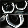 LED DRL U-Halo Projector Headlights<br>06-08 BMW 323i 328i/Xi 335Xi, 2006 325Xi 330i/Xi