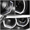 LED DRL U-Halo Sequential Switchback Projector Headlights<br>09-12 BMW 328i 335i 335d 323i, 2012 320i