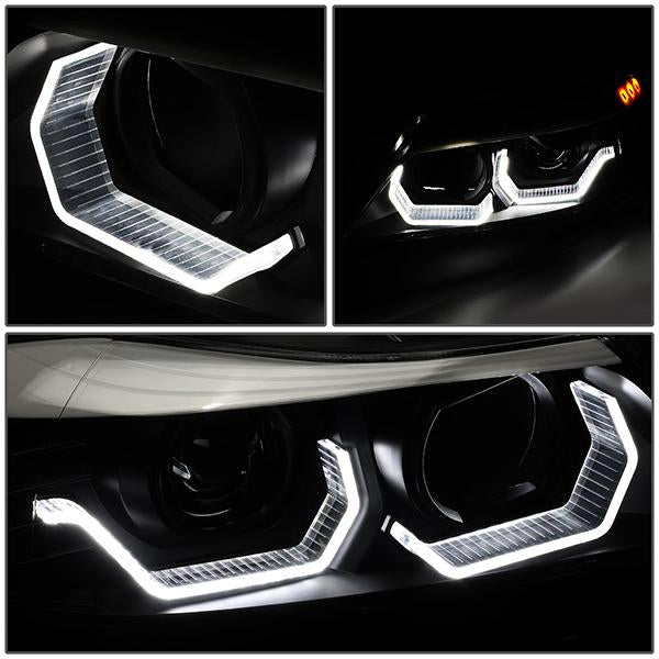 LED DRL Sequential Switchback Projector Headlights<br>06-08 BMW 323i 328i/Xi 335Xi, 2006 325Xi 330i/Xi