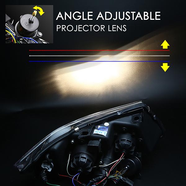 LED DRL Sequential Switchback Projector Headlights<br>09-12 BMW 328i 335i 335d 323i, 2012 320i