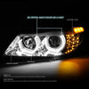 LED DRL U-Halo Projector Headlights<br>06-08 BMW 323i 328i/Xi 335Xi, 2006 325Xi 330i/Xi