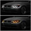 LED DRL U-Halo Sequential Switchback Projector Headlights<br>06-08 BMW 323i 328i/Xi 335Xi, 2006 325Xi 330i/Xi