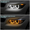 LED DRL U-Halo Sequential Switchback Projector Headlights<br>09-12 BMW 328i 335i 335d 323i, 2012 320i