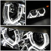 LED DRL U-Halo Sequential Switchback Projector Headlights<br>09-12 BMW 328i 335i 335d 323i, 2012 320i