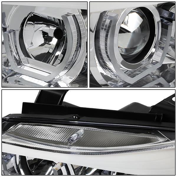 LED DRL U-Halo Sequential Switchback Projector Headlights<br>09-12 BMW 328i 335i 335d 323i, 2012 320i