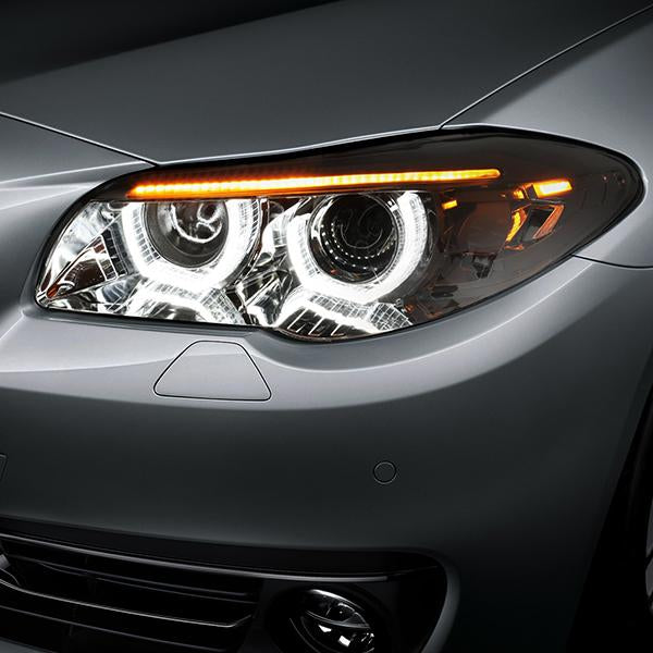 LED DRL U-Halo Sequential Projector Headlights<br>11-13 BMW 528i 535i 550i / xDrive