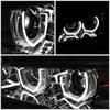 LED DRL U-Halo Sequential Projector Headlights<br>11-13 BMW 528i 535i 550i / xDrive