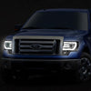 LED DRL Projector Headlights<br>09-14 Ford F-150