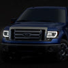 LED DRL Projector Headlights<br>09-14 Ford F-150