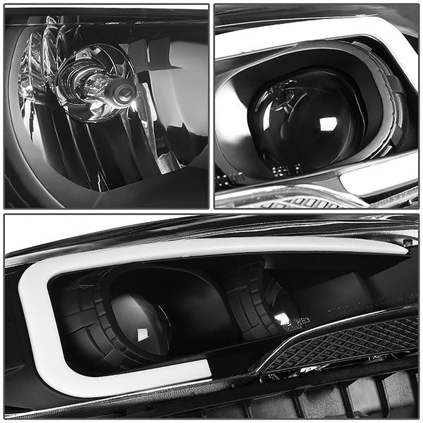 LED DRL Projector Headlights<br>13-16 Ford Escape