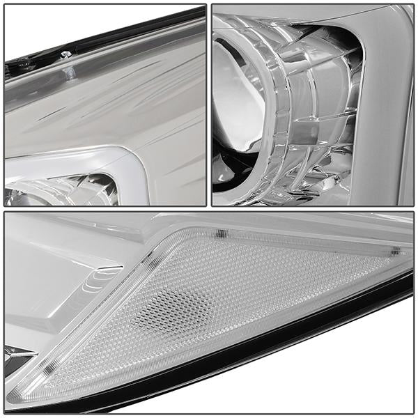 LED DRL Projector Headlights<br>13-16 Ford Escape