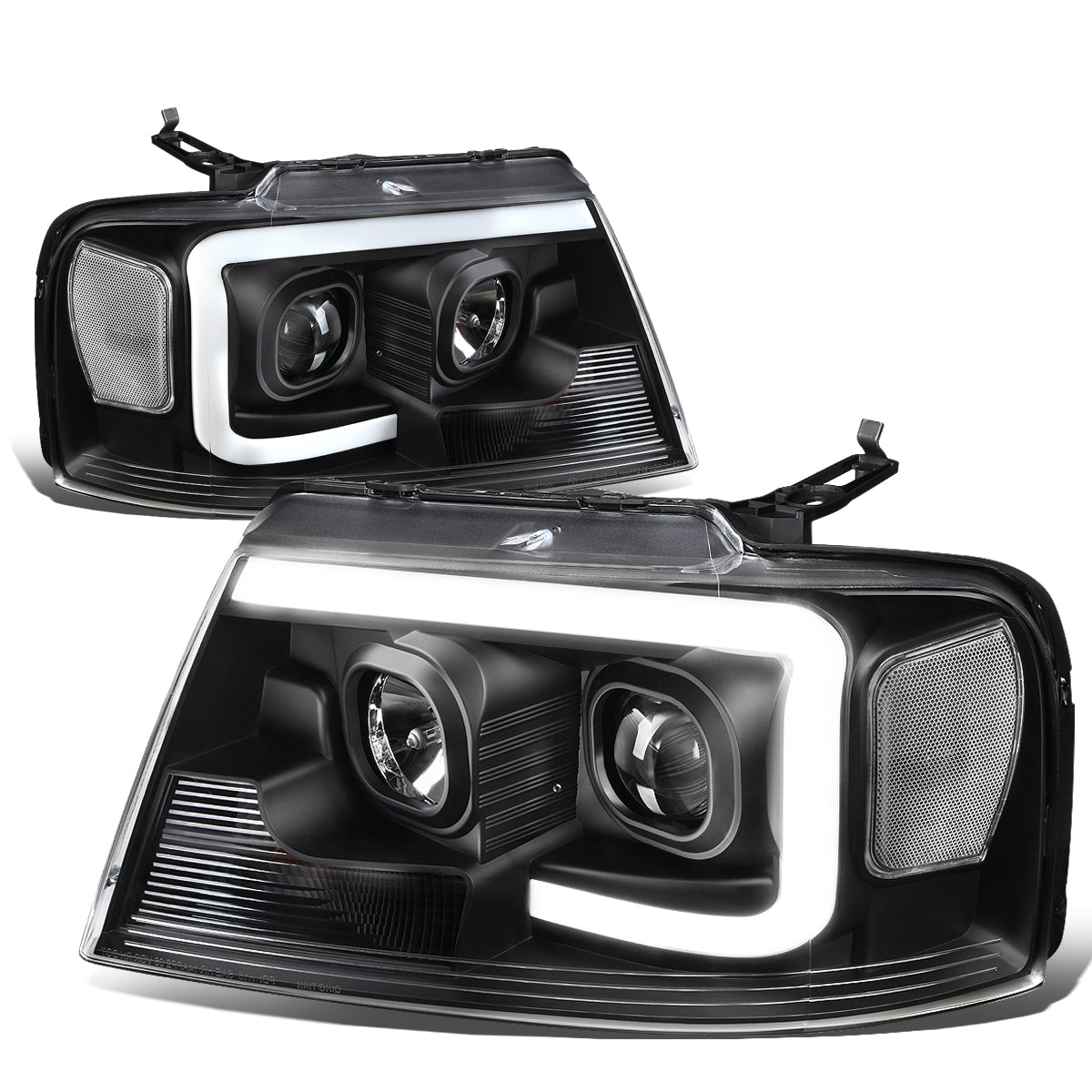 LED DRL Projector Headlights<br>04-08 Ford F-150, 06-08 Lincoln Mark LT