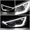 LED DRL Projector Headlights<br>11-13 Hyundai Elantra