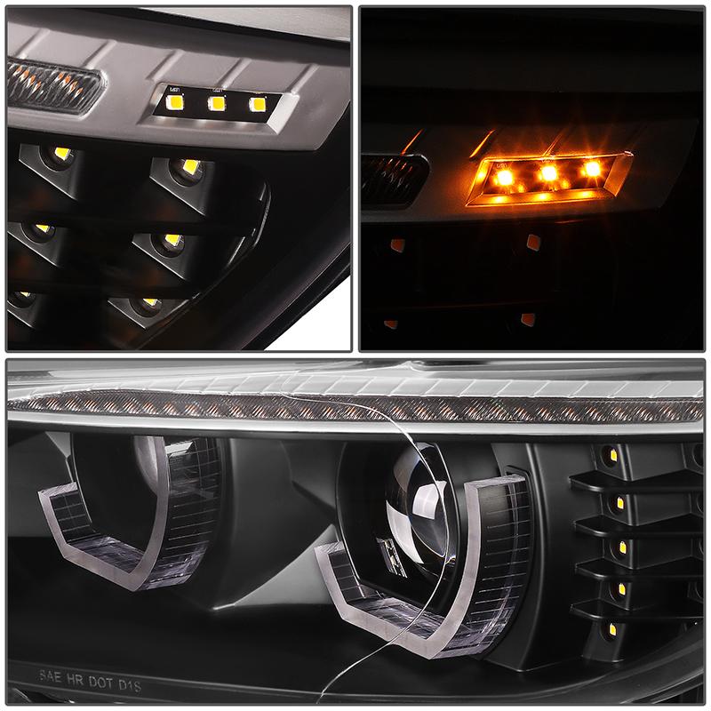 LED DRL Sequential Projector Headlights<br>07-10 BMW 328i 335i / Xi / xDrive