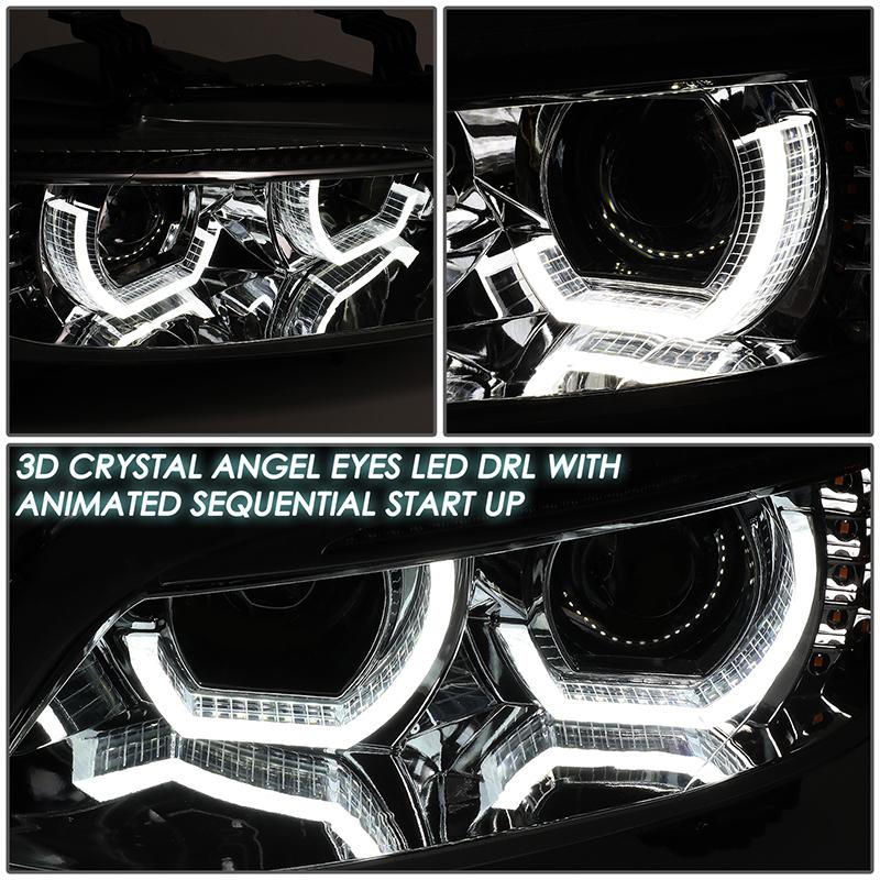 LED DRL Sequential Projector Headlights<br>07-10 BMW 328i 335i / Xi / xDrive