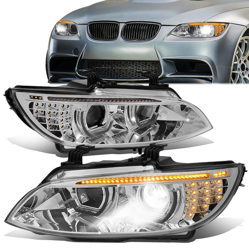 LED DRL Sequential Projector Headlights<br>07-10 BMW 328i 335i / Xi / xDrive