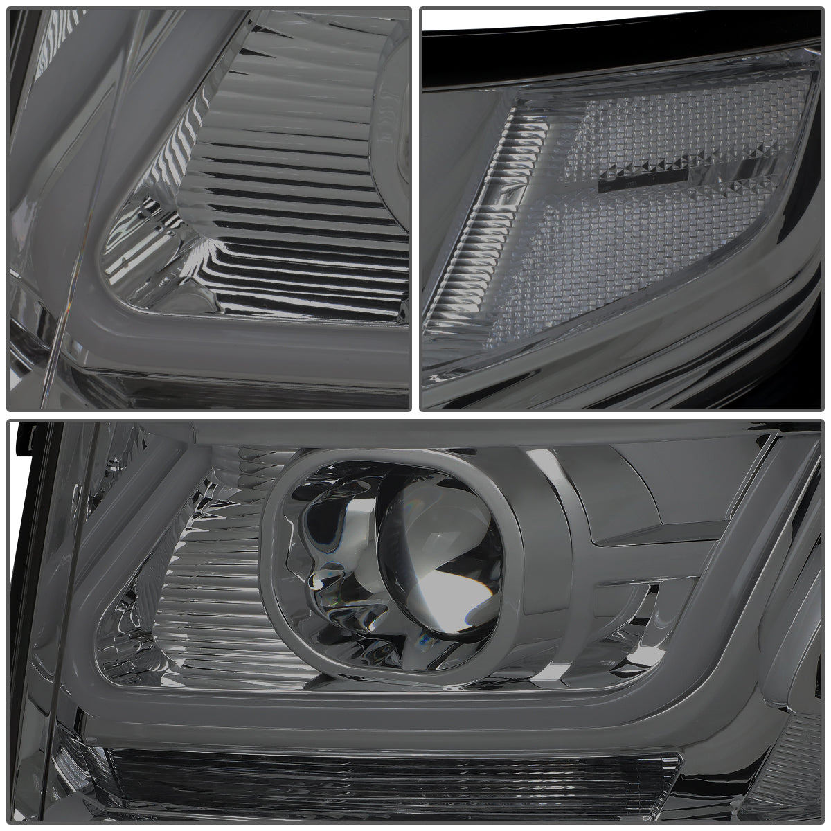 LED DRL Projector Headlights<br>15-20 Chevy Tahoe Suburban, 16-19 Suburban 3500HD