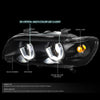 LED DRL Halo Projector Headlights<br>00-03 BMW X5