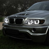 LED DRL Halo Projector Headlights<br>00-03 BMW X5