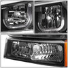 LED DRL Halo Headlights<br>03-06 Chevy Avalanche Silverado 1500-3500