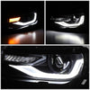 LED DRL Sequential Projector Headlights<br>14-15 Chevy Camaro