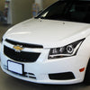 LED DRL Halo Projector Headlights<br>11-15 Chevy Cruze