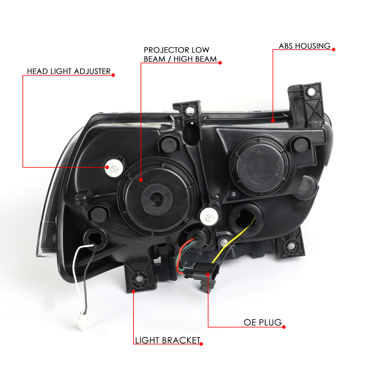 LED DRL Sequential Projector Headlights<br>11-14 Dodge Charger