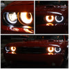 LED DRL Halo Sequential Projector Headlights<br>08-14 Dodge Challenger