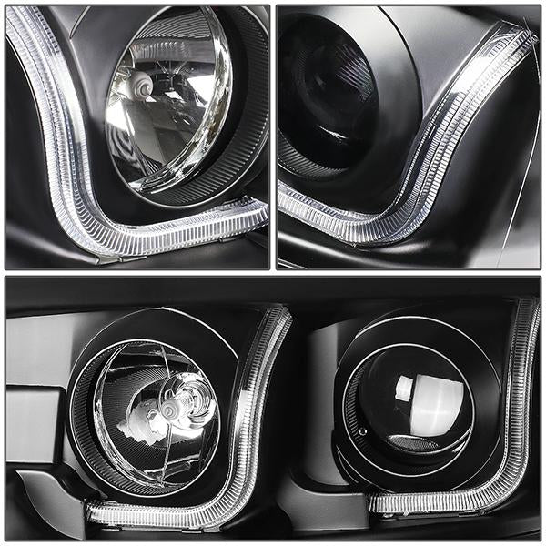 LED DRL Projector Headlights<br>04-08 Ford F-150, 06-08 Lincoln Mark LT