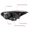 LED DRL Sequential Projector Headlights<br>15-18 Ford Focus