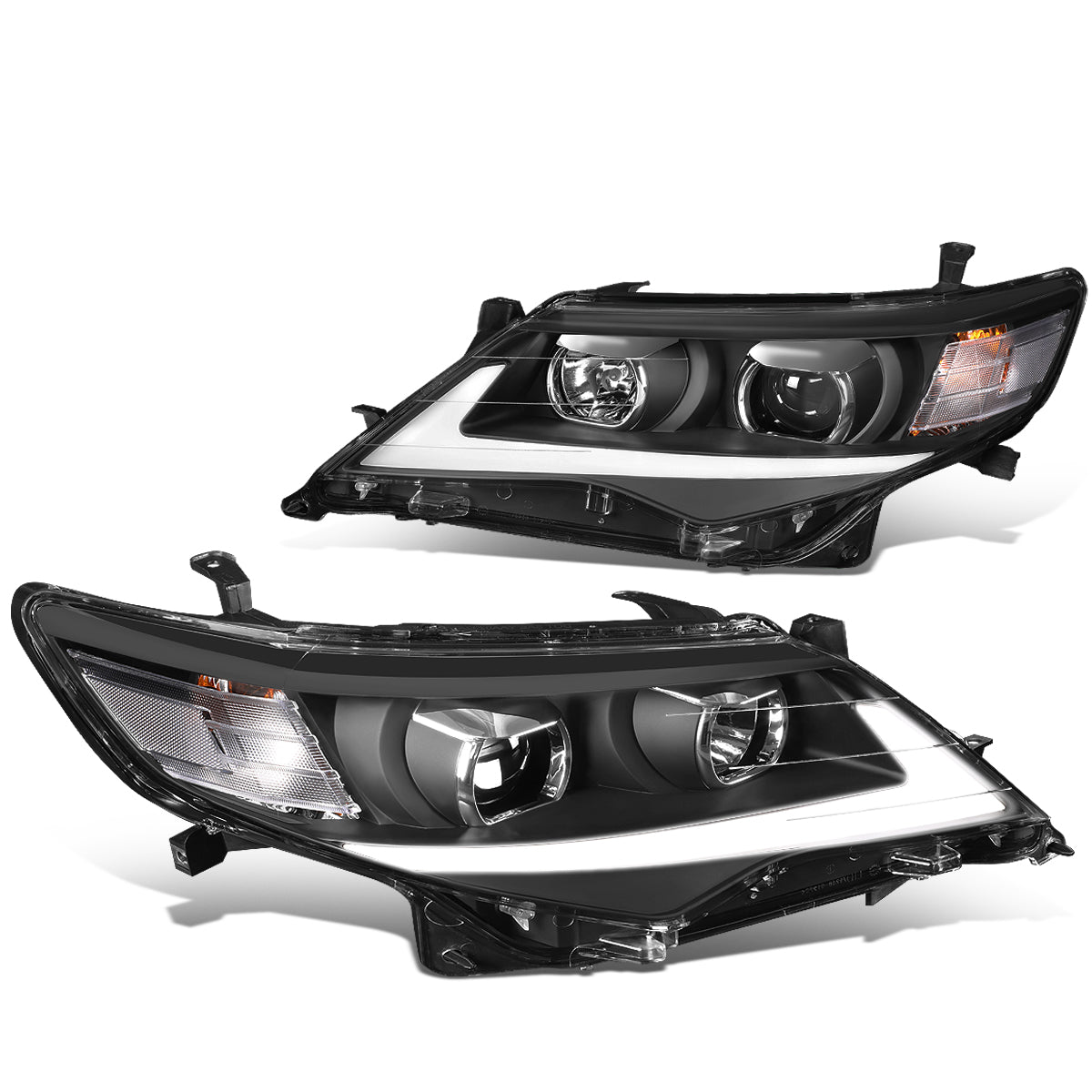 LED DRL Projector Headlights<br>12-14 Toyota Camry